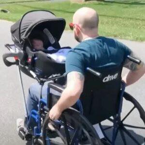 Teens design a ‘wheelchair-stroller’ for disabled dad so he can take ...