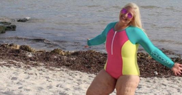 A woman who lost 350 pounds had the best response to being body shamed at the beach